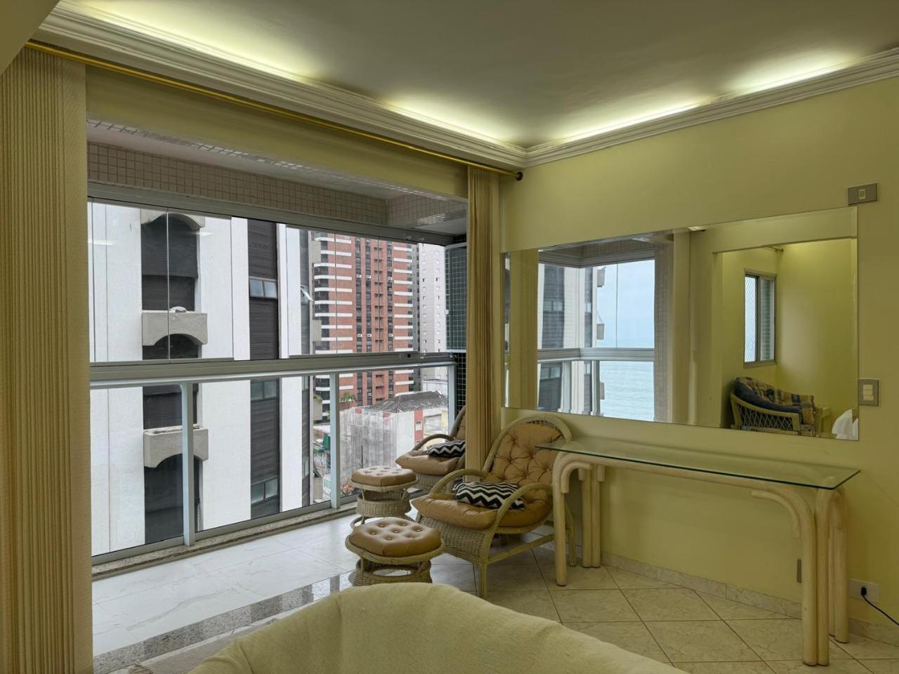Apartamento Com Vista Mar Guaruja Luaran gambar
