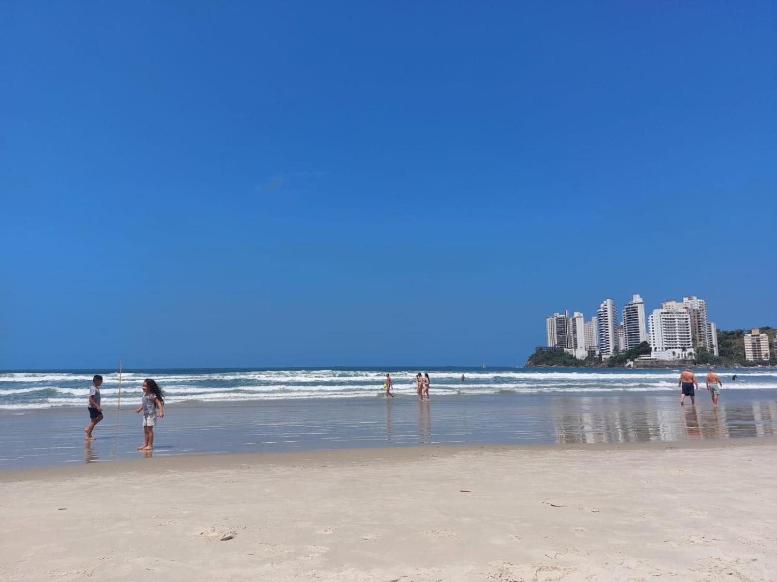 Apartamento Com Vista Mar Guaruja Luaran gambar